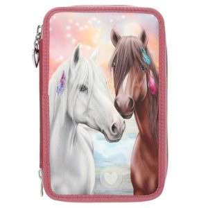 Miss Melody 3 Fach Federtasche LED
